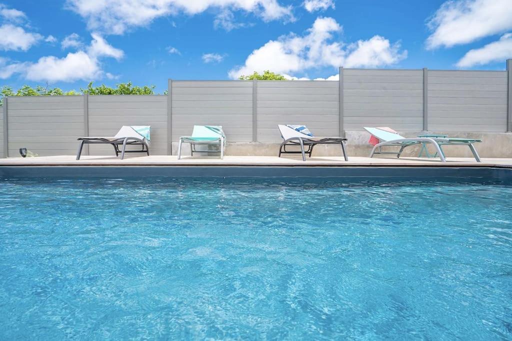 Superbe Villa Avec Piscine Et Proche Mer Au Diamant - 3 Chambres Et Salles De Bain 勒迪亚芒 外观 照片